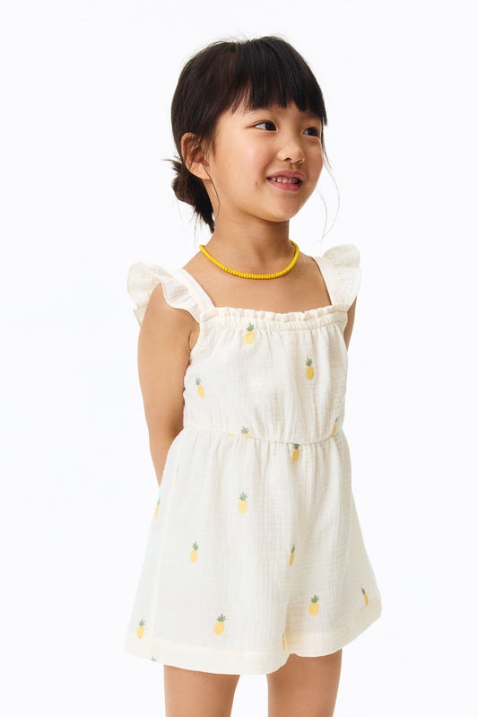 Cotton muslin jumpsuit