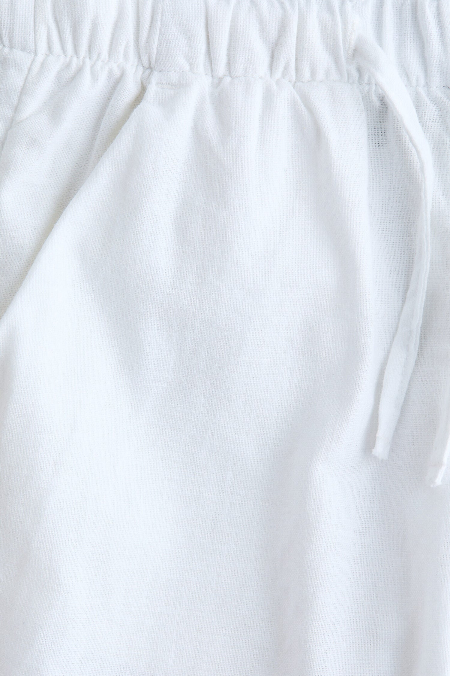 Linen-blend drawstring trousers
