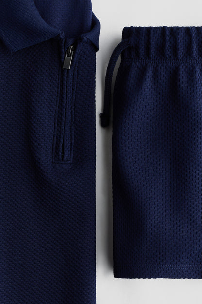 2-piece textured jersey set