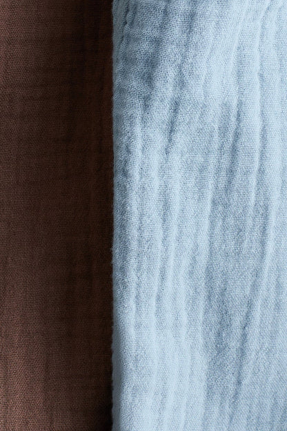 2-pack cotton muslin trousers Image 2 of 2