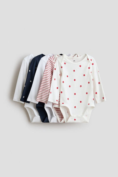 5-pack long-sleeved bodysuits