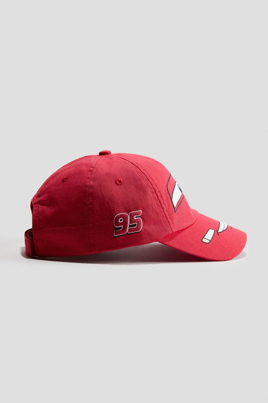 Motif-detail cotton cap