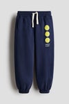 Embroidery-detail joggers
