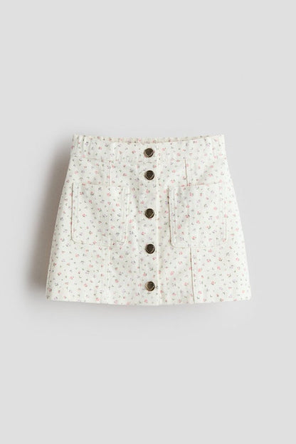 Cotton twill skirt