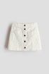 Cotton twill skirt - Cream Floral / 1.5-2 Years