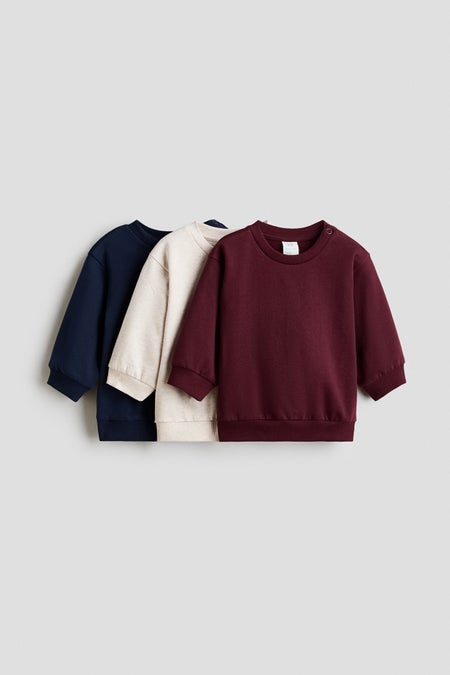 3-pack cotton sweatshirts