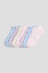 7-pack trainer socks - Light Blue Floral 1 / 1.5-3.5