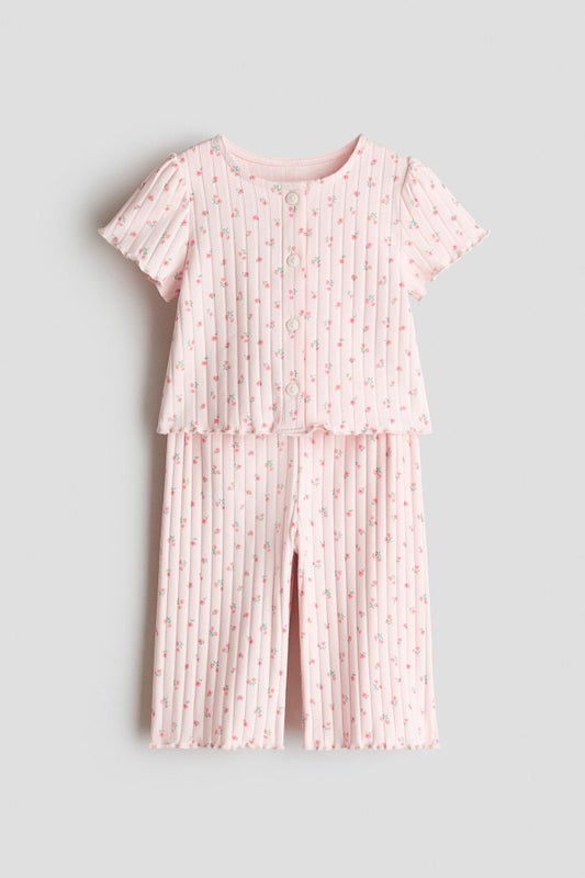 2-piece ribbed cotton set