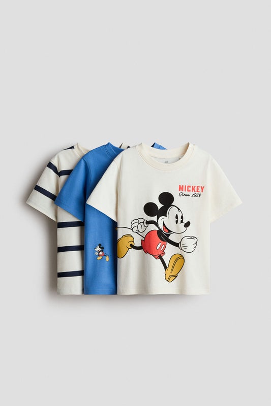 3-pack printed T-shirts