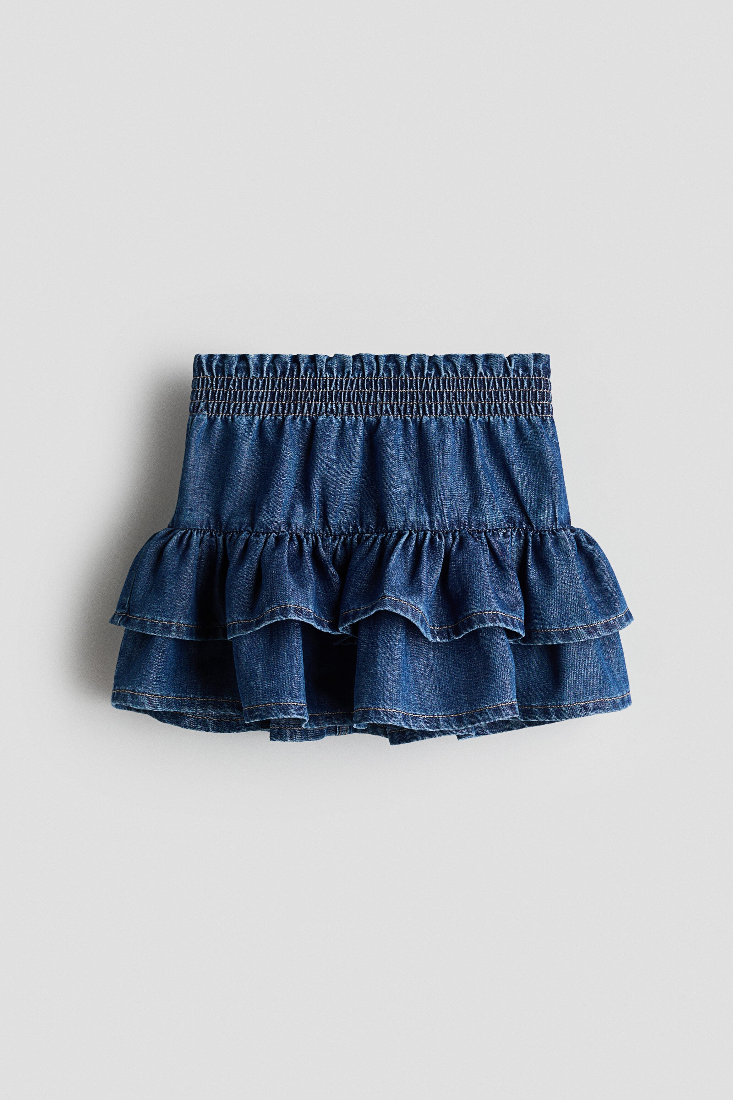 Tiered denim skirt - Blue 1 / 1.5-2 Years