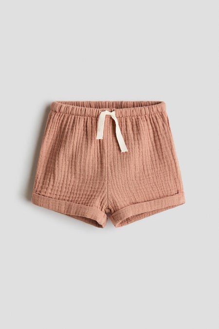 Cotton muslin shorts
