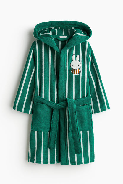 Appliquéd dressing gown