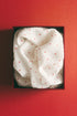 Muslin baby blanket - White Hearts