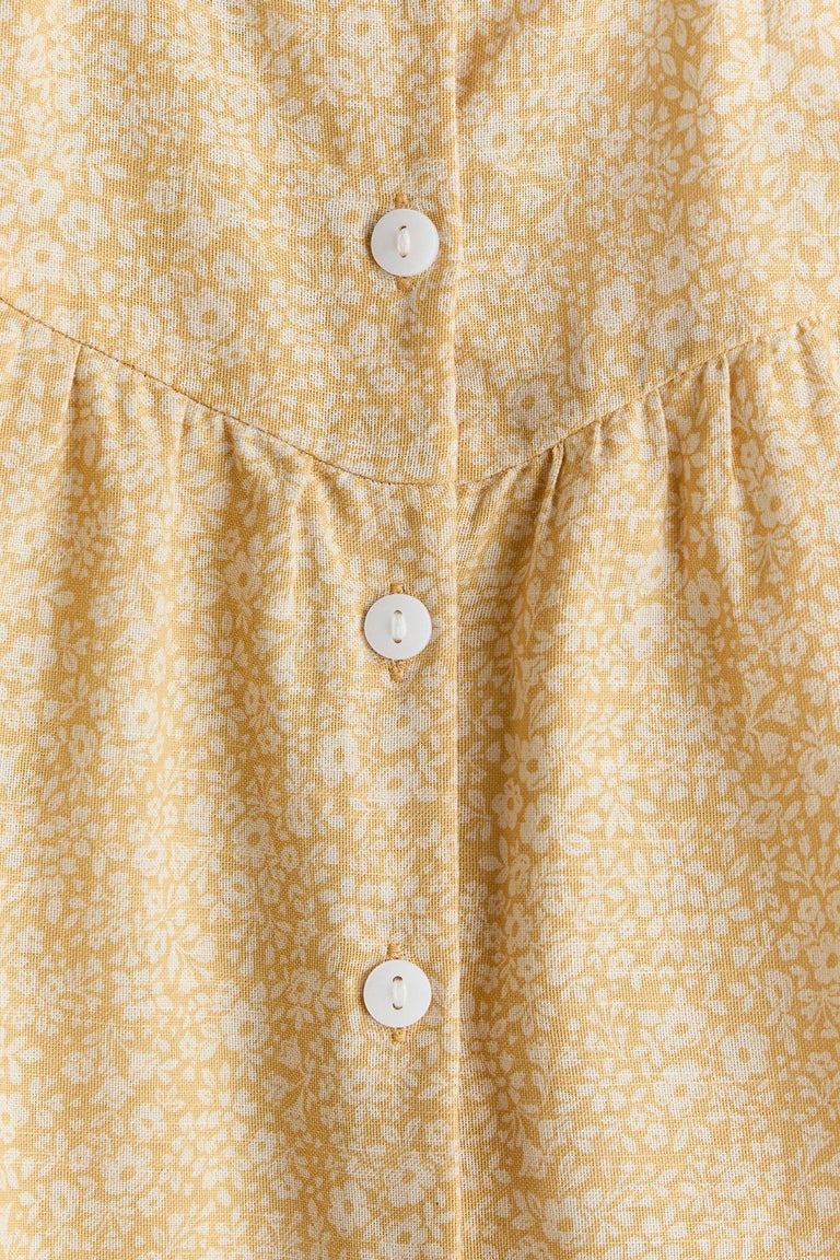 Flounce-trimmed cotton dress Image 5 of 5