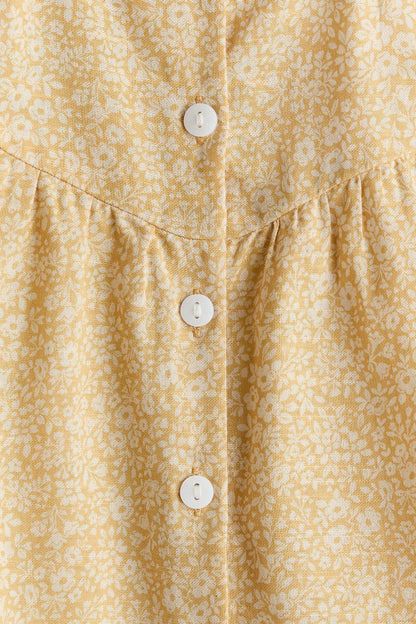Flounce-trimmed cotton dress Image 5 of 5