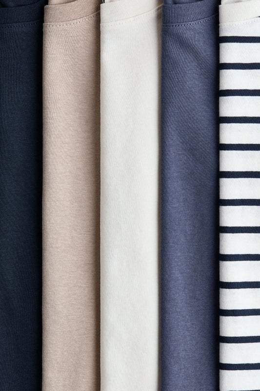 5-pack cotton jersey tops