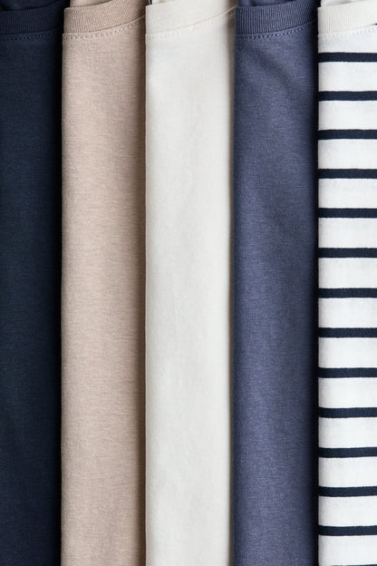 5-pack cotton jersey tops