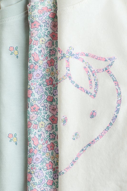 3-pack printed T-shirts