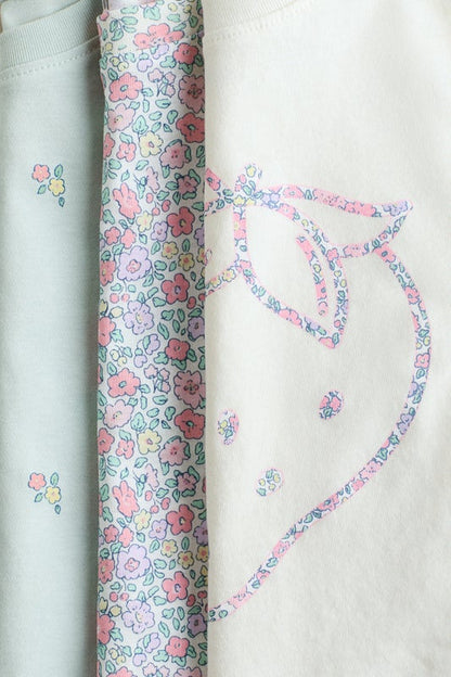 3-pack printed T-shirts