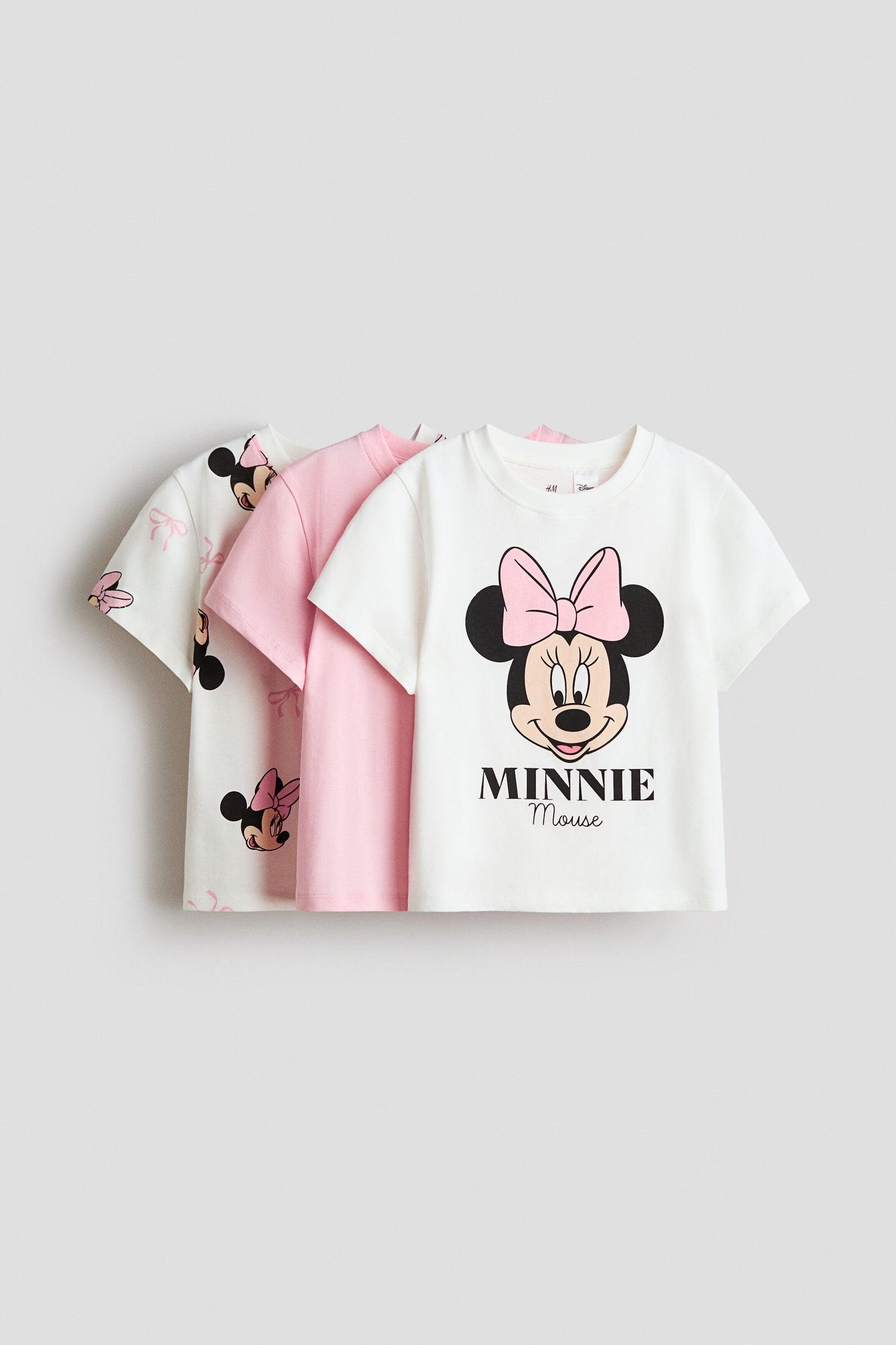 3-pack printed jersey tops - White Minnie Mouse 1 / 8-10 Years
