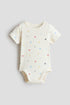 Printed bodysuit - Cream Sailing Boats / 4-6 Months