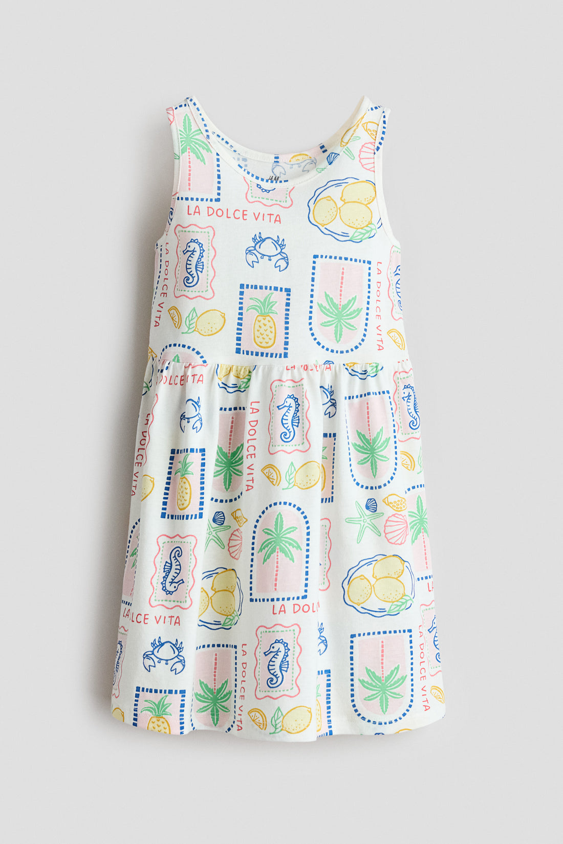 Patterned cotton dress - White La Dolce Vita / 1.5-2 Years