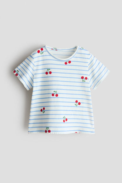 Printed cotton top Image 1 of 2