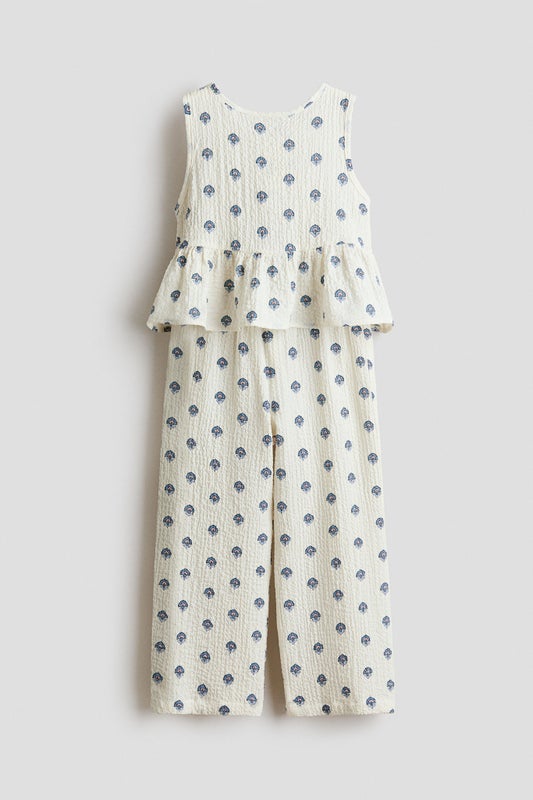 2-piece crinkled jersey set
