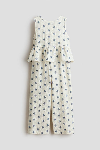 2-piece crinkled jersey set