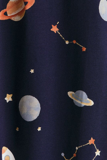 Frill-detail cotton sleepsuit