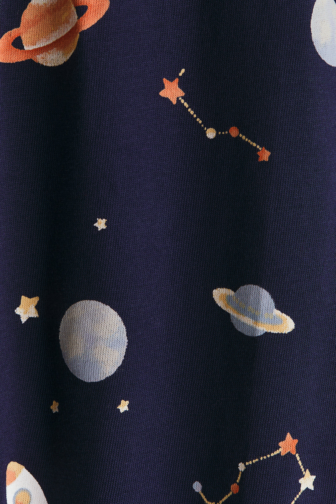 Frill-detail cotton sleepsuit