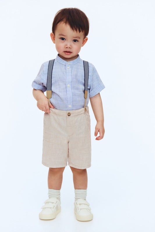 2-piece set with braces
