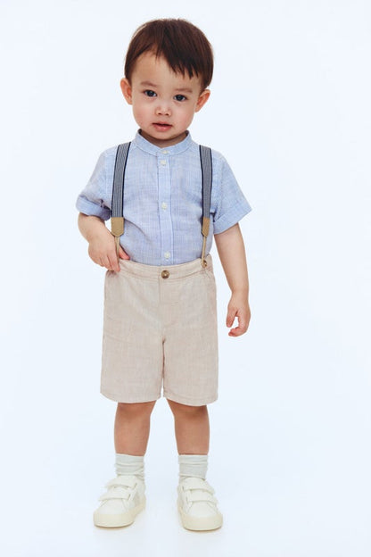 2-piece set with braces
