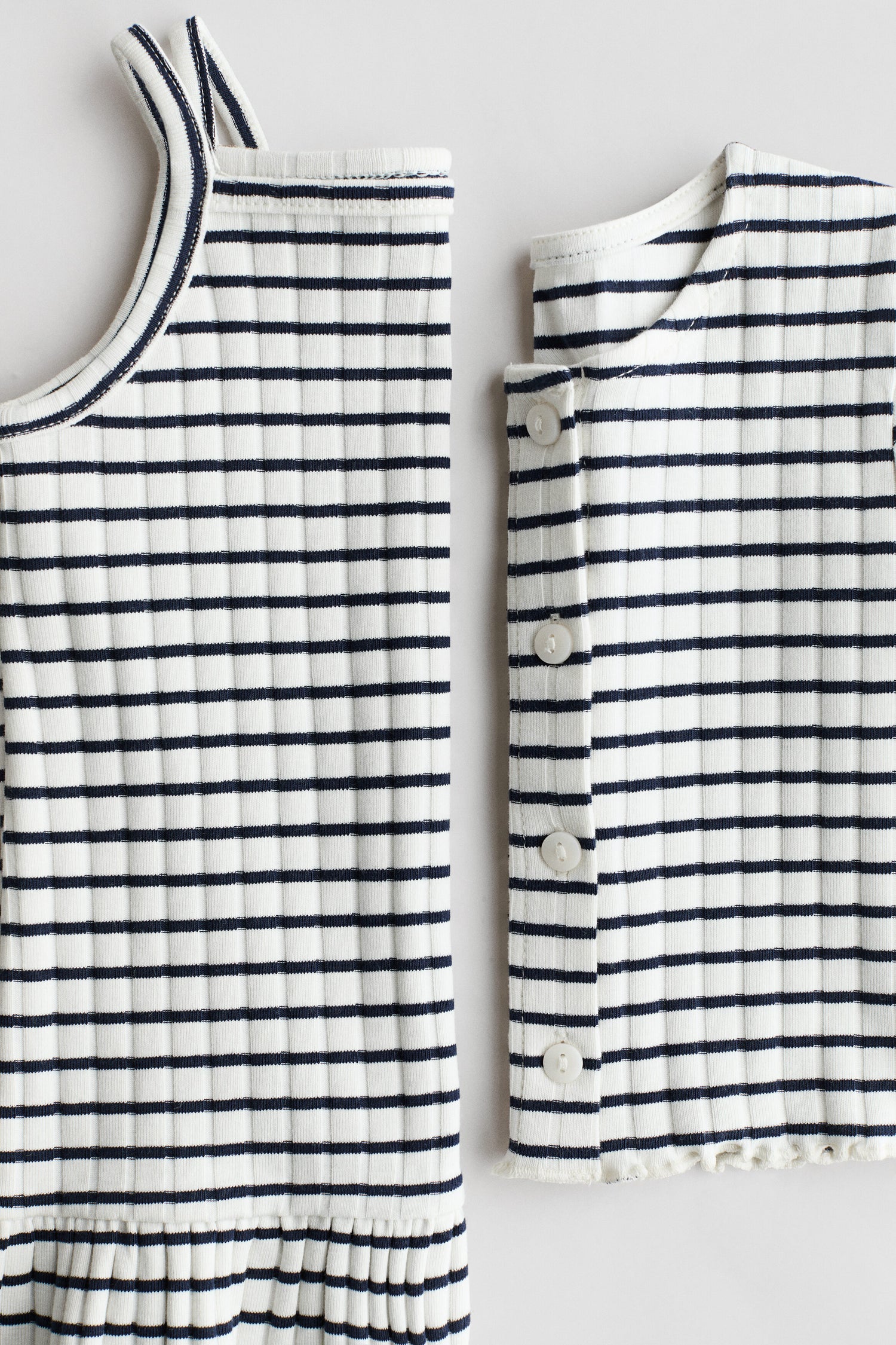 2-piece dress and cardigan set