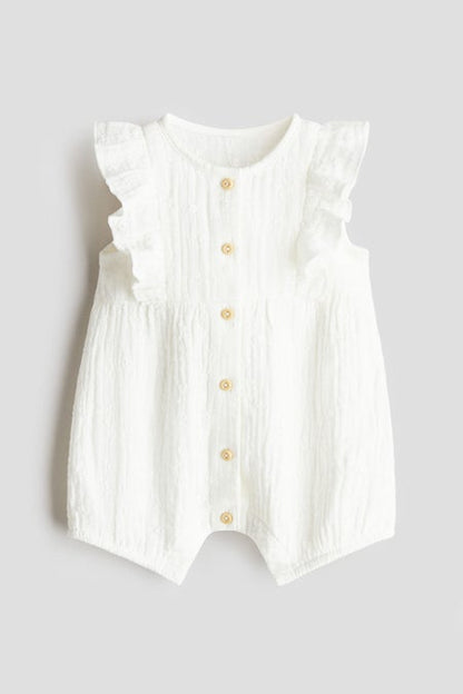 Cotton muslin romper suit
