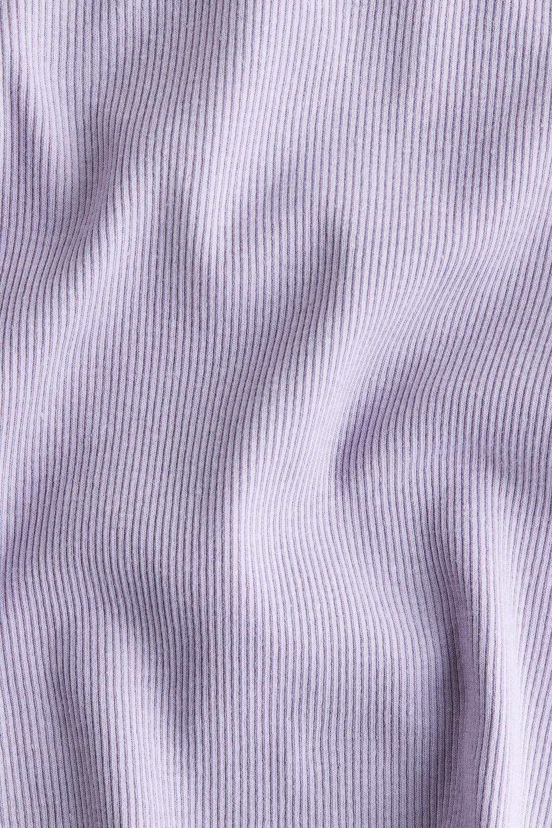 Overlocked ribbed T-shirt