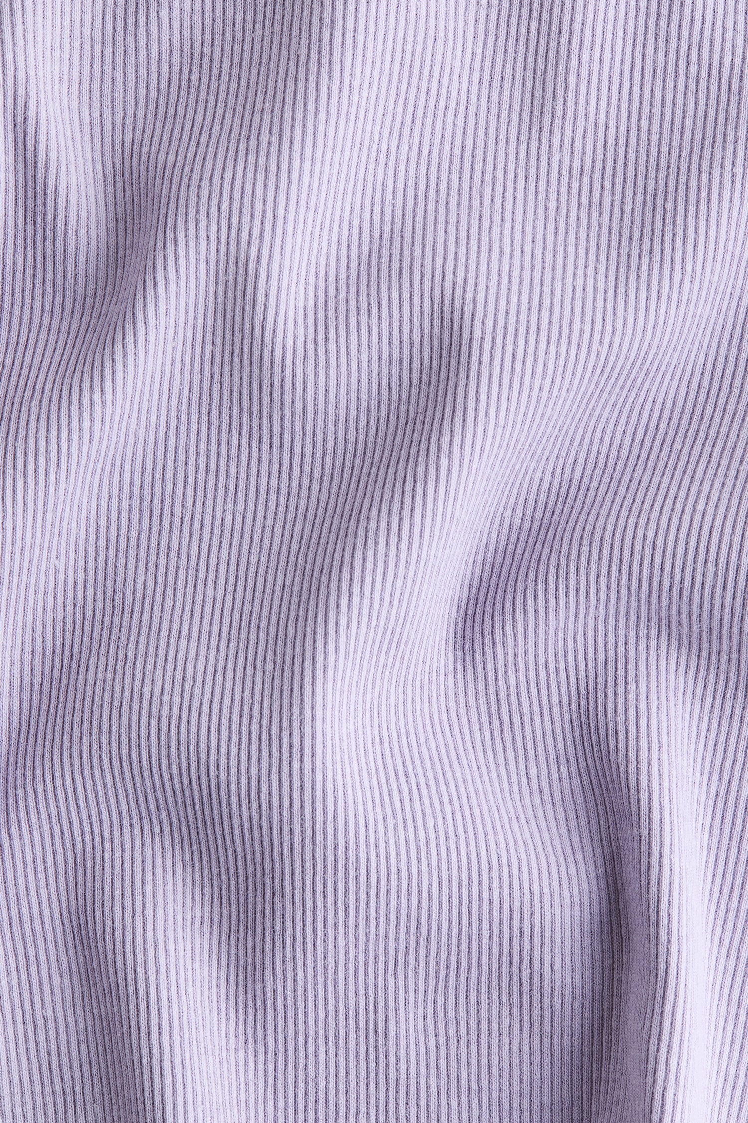 Overlocked ribbed T-shirt