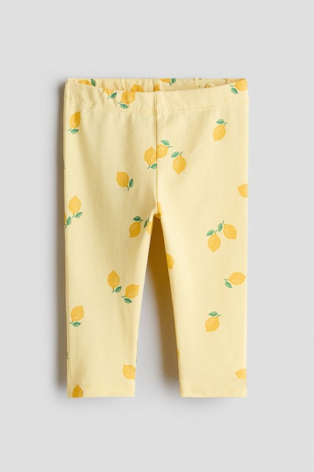 Printed cotton leggings