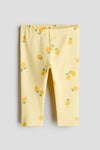 Printed cotton leggings
