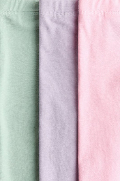 3-pack cotton jersey leggings