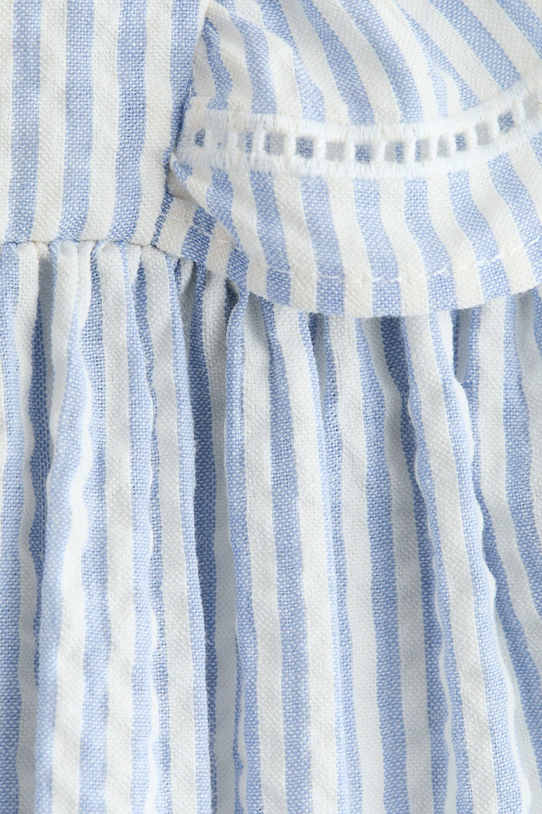 Flounce-trimmed cotton dress Image 6 of 6
