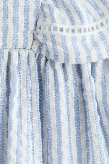 Flounce-trimmed cotton dress Image 6 of 6
