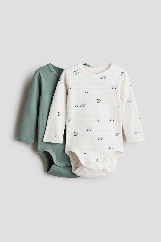 2-pack long-sleeved bodysuits