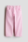 Relaxed paperbag jeans
