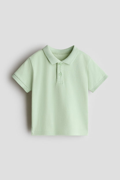Cotton piqué polo shirt - 12M