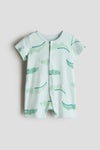 Short cotton sleepsuit