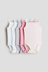 5-pack cotton bodysuits - 12-18M