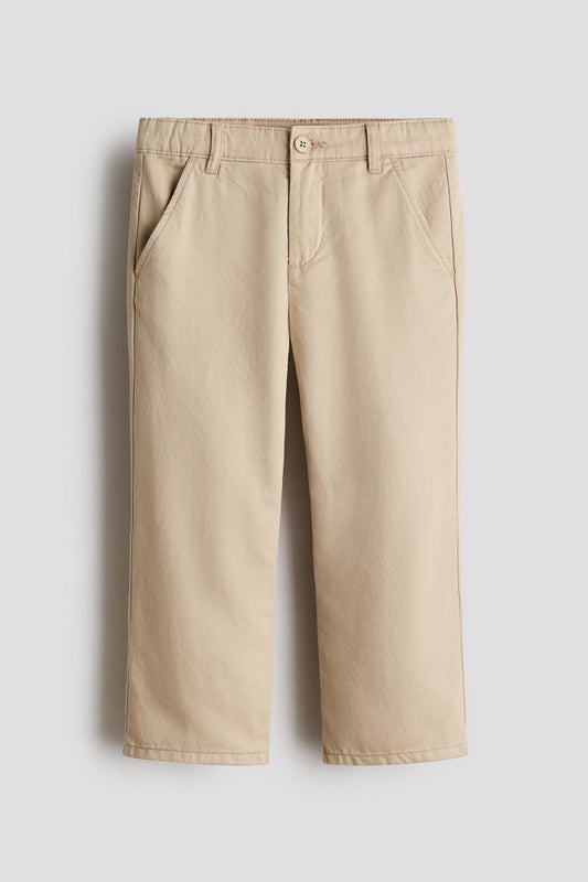 Loose-fit twill chinos
