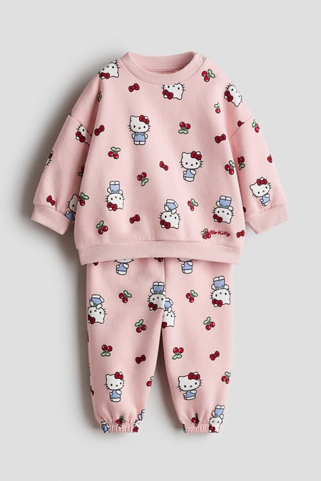 2-piece printed sweatshirt set