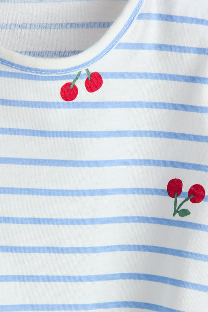 Printed cotton top